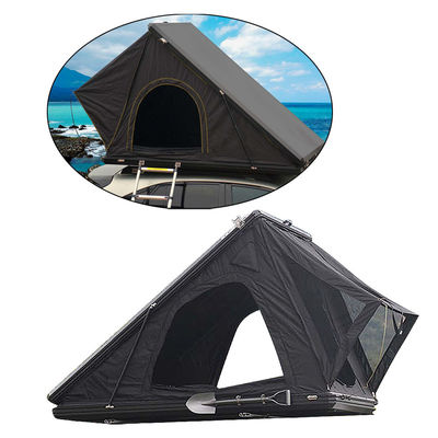 Universal Triangle Clamshell Hard Shell Roof Top Tent cho Trại ngoài trời Xám tối