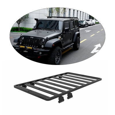 Dễ dàng lắp đặt 4X4 Off Road Aluminium Roof Rack Cargo Platform Basket cho Wrangler JK