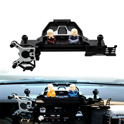 Nắp bàn điều khiển trung tâm hợp kim nhôm đen cho phụ kiện nội thất ngoài đường JEEP 4x4