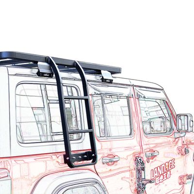 Phong cách thiết kế thể thao cho Wrangler Unlimited JL Black Side Ladder cho năm 2018-2023 JL JK