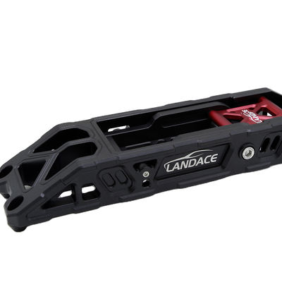 Dễ lắp đặt Đường xe gấp màu đen bước chân cho Jeep Wrangler 2 miếng màu đen