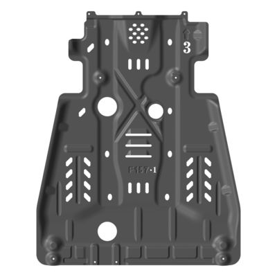 Năm 2007-2009 Năm phổ biến nhất Lower Guard Front Engine Base Skid Plate cho Toyota Land Cruiser LC100