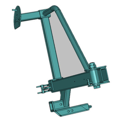 Động cơ chở bánh xe phụ màu đen ngoài đường được thiết kế và sản xuất bởi Custom Metal Fabrication