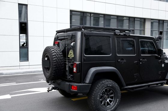 Off Road Jeep Wrangler JK phụ kiện nhựa nhôm sàn sàn mái nhà màu đen