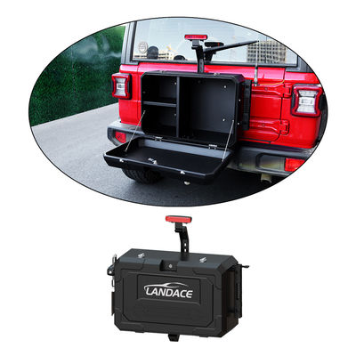 6063 Hộp lưu trữ cửa sau Jeep Wrangler JL JK nhôm để lưu trữ ngoài đường