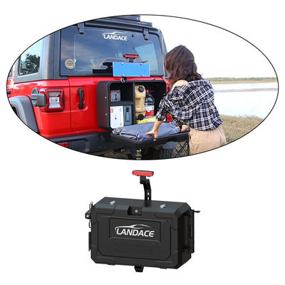 6063 Hộp lưu trữ cửa sau Jeep Wrangler JL JK nhôm để lưu trữ ngoài đường