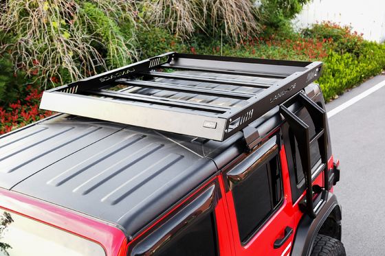 Wrangler JL Xe ô tô Roof Rack Basket AL6063 SS304 Cargo Basket