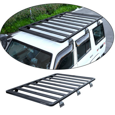 LC76 Series Off Road Cargo Rack Alloy Aluminium Rain Gutter Lắp đặt Gói đường sắt mái nhà