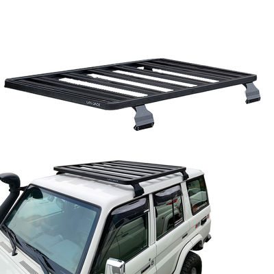 Đá phủ bột đen giá đỡ mái nhà cho LC79 23,5kG Capacity Universal 4WD Aluminium