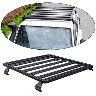 Đá phủ bột đen giá đỡ mái nhà cho LC79 23,5kG Capacity Universal 4WD Aluminium