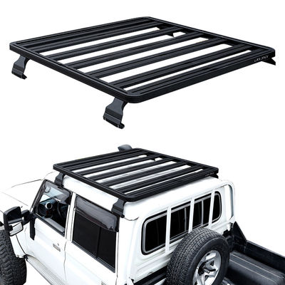 Đá phủ bột đen giá đỡ mái nhà cho LC79 23,5kG Capacity Universal 4WD Aluminium