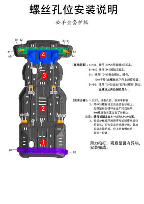 4x4 Thiết bị phụ kiện bên ngoài xe Ram 1500 Skid Plate Transmission Fuel Tank Protection