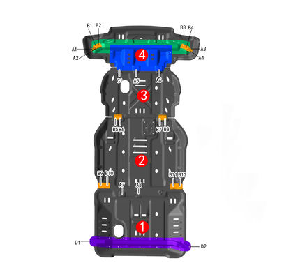 Ram 1500 Skid Plate Động cơ gắn kết phổ quát Đĩa bảo vệ dưới cho phụ tùng ô tô cao cấp