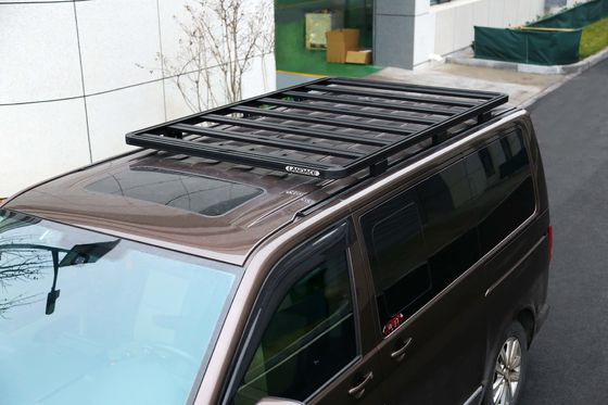 Logo tùy chỉnh Black Powder Coat Aluminium Alloy Roof Luggage cho Volkswagen Multivan