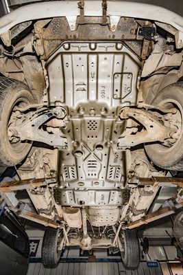 Bộ phủ động cơ Chassis Underbody Guard Board Aluminium Alloy Skid Plate cho Toyota LC100