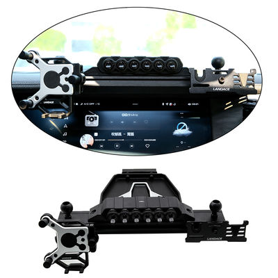Anodic Oxidated Surface Multifunction Car Phone Holder cho Black Center Console