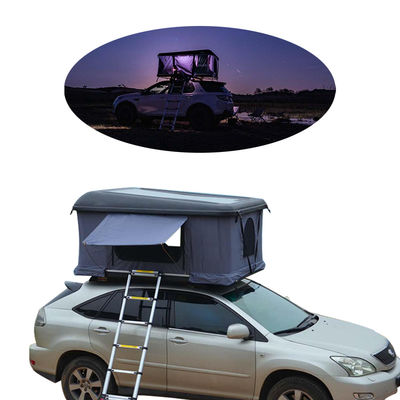 Tam giác màu xám tối Clamshell mái nhà Top Tent 4x4 Rooftop Tent Hard Shell
