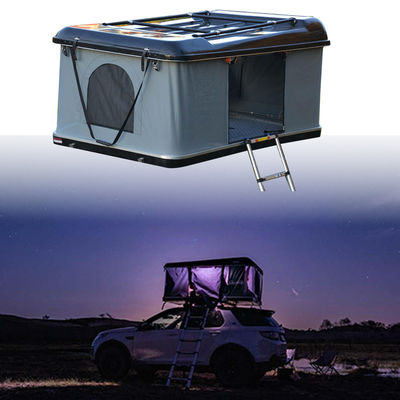 Tam giác màu xám tối Clamshell mái nhà Top Tent 4x4 Rooftop Tent Hard Shell