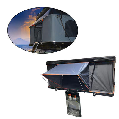 Tam giác màu xám tối Clamshell mái nhà Top Tent 4x4 Rooftop Tent Hard Shell