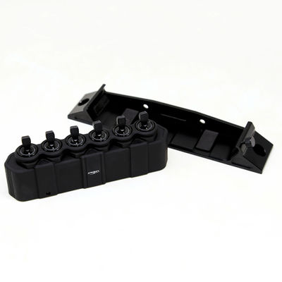 Universal Year Universal BLACK 6 Gang LED Control Control Panel Hệ thống chuyển mạch điện tử