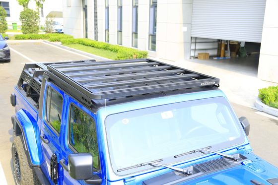 Đen điện giải và bột phủ lớp phủ Roof Basket cho 4 cửa Jeep Wrangler JT