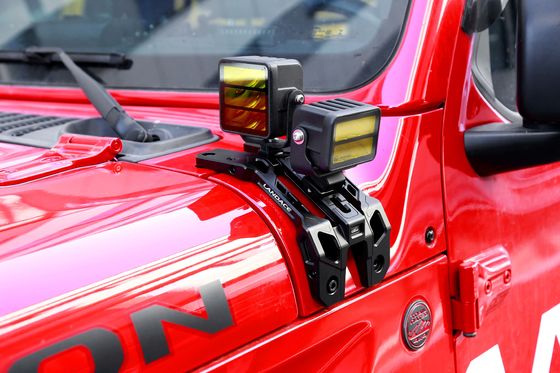 Off Road Car Wrangler JL A Pillar Light Hood Mount Bracket Hợp kim nhôm 235 * 130 * 100mm