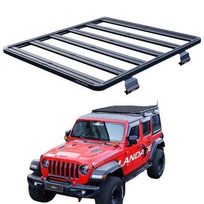Black Powder Coat Off Road 4X4 Phụ kiện Đứng trên mái nhà nhôm cho Jeep Wrangler JL