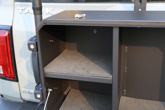 Off-Road Thiết kế mới Power Coating Wrangler Tailgate Bên ngoài Box lưu trữ cho xe tăng 300 BJ40 cho Wrangler JL JK Tank 300 BJ40