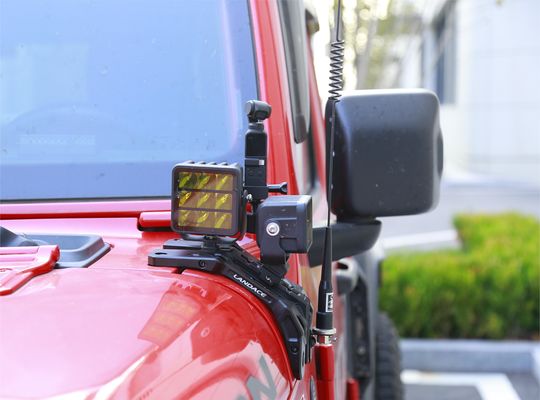 Wrangler Off-Road Silver Light Mounting Brackets với thiết kế máy CNC cao