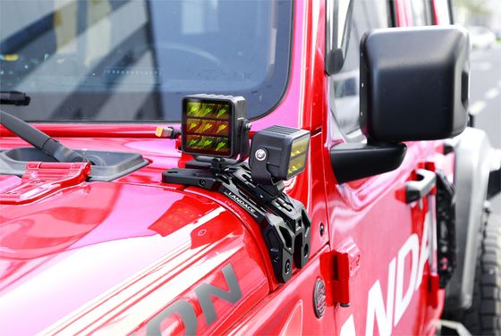 Ống đệm lắp đặt ánh sáng bằng đồng xu nhôm cho xe off-road CNC Machining