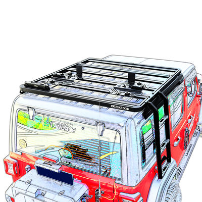 Chiếc xe tải mạnh mẽ Phụ kiện phổ quát thang bên thép cho JEEP Wrangler JK 2013-2017
