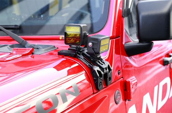 Ống đệm gắn đèn có thể tùy chỉnh cho Jeep Wrangler JL Silver phụ kiện bên ngoài