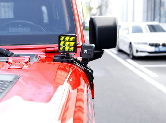 Ống đệm gắn đèn có thể tùy chỉnh cho Jeep Wrangler JL Silver phụ kiện bên ngoài