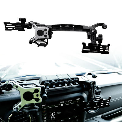 Jeep 210 * 65 * 38mm Trung tâm Console Bracket Phone Holder với Wireless Car Switch Panel