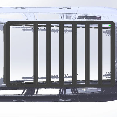 Đứng trên mái xe ô tô nhôm cho Toyota LC300 Long 2270 * 1300mm Powder Coating Surface