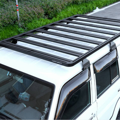 Power Coating Black Roof Luggage Rack cho Land Cruiser LC76 Thiết kế độc đáo