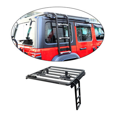 thang cửa sau thép đen bột phủ bên thang cho WranglerJL xe gắn kết Jeep