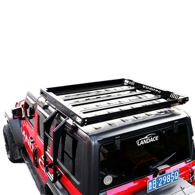 4x4 Off-road nhôm mái nhà rack hành lý xe ô tô mái nhà giỏ màu đen 1455 * 1425 * 113mm