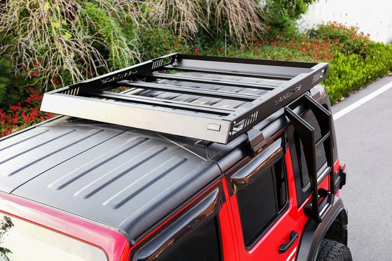 4x4 Off-road nhôm mái nhà rack hành lý xe ô tô mái nhà giỏ màu đen 1455 * 1425 * 113mm