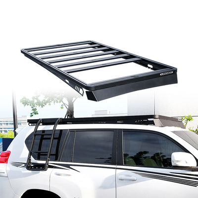 Chất bền màu đen phổ quát 4X4 Prado Land Cruiser Lc200 Roof Rail Rack Basket cho Toyota