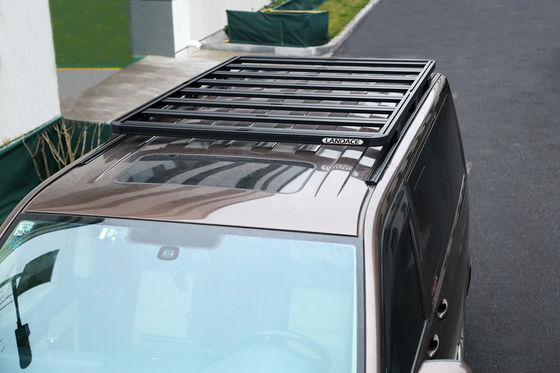 Bộ phận xe tải tùy chỉnh Camper Van Roof Rack Platform màu đen cho các hoạt động cắm trại ngoài trời