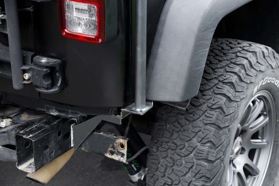 Off-Road Black Powder Coating Custom 4x4 Đường xếp mái xe Jeep nhôm với thang bên