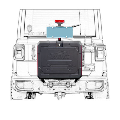 Thương hiệu quốc tế Đồng nhôm 6063 T6 Hộp lưu trữ xe ô tô Hộp lưu trữ cửa sau 4 * 4 phụ kiện ngoài đường