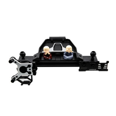 Nắp bàn điều khiển trung tâm hợp kim nhôm đen cho phụ kiện nội thất ngoài đường JEEP 4x4