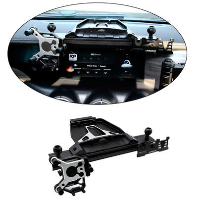 Nắp bàn điều khiển trung tâm hợp kim nhôm đen cho phụ kiện nội thất ngoài đường JEEP 4x4