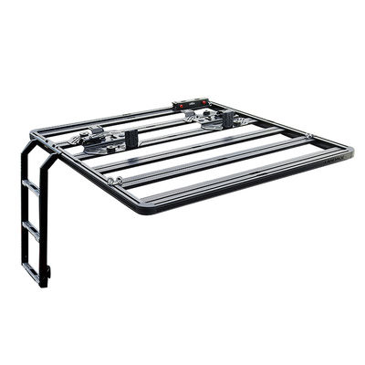 Bột phủ 4x4 bậc thang bên ngoài đường cho nền tảng phẳng toàn cầu Đàn ghế trên mái xe ô tô nhôm