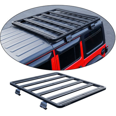 Bọc bột đen Off-Road Roof Rail Luggage Rack cho ô tô và ô tô phổ biến