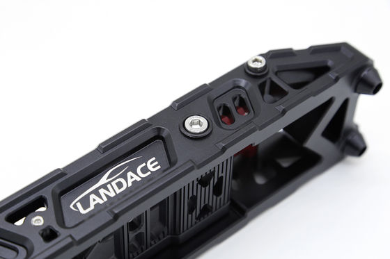 Dễ lắp đặt Đường xe gấp màu đen bước chân cho Jeep Wrangler 2 miếng màu đen