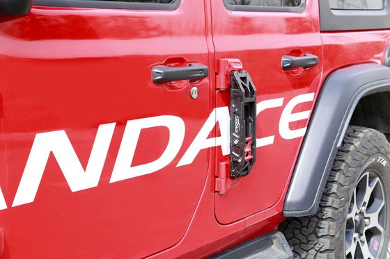 Kim loại nhôm quốc tế Black Side Door Ladder cho Jeep Wrangler High- Black