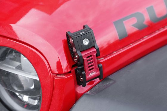 Alloy nhôm Black Locking Hood Catch Kit cho WranglerJL SUV tùy chỉnh bên ngoài